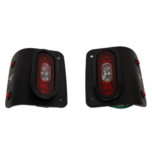 Combat Off Road LED Tail Gunner Tail Lights Compatible with Jeep JL/JLU - Flush Mount, SAE/DOT Approved