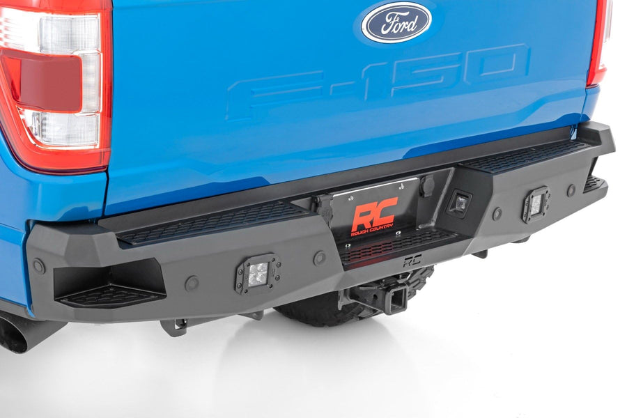 Rough Country LED Rear Heavy Duty Bumper for 2021-2023 Ford F-150-10810A