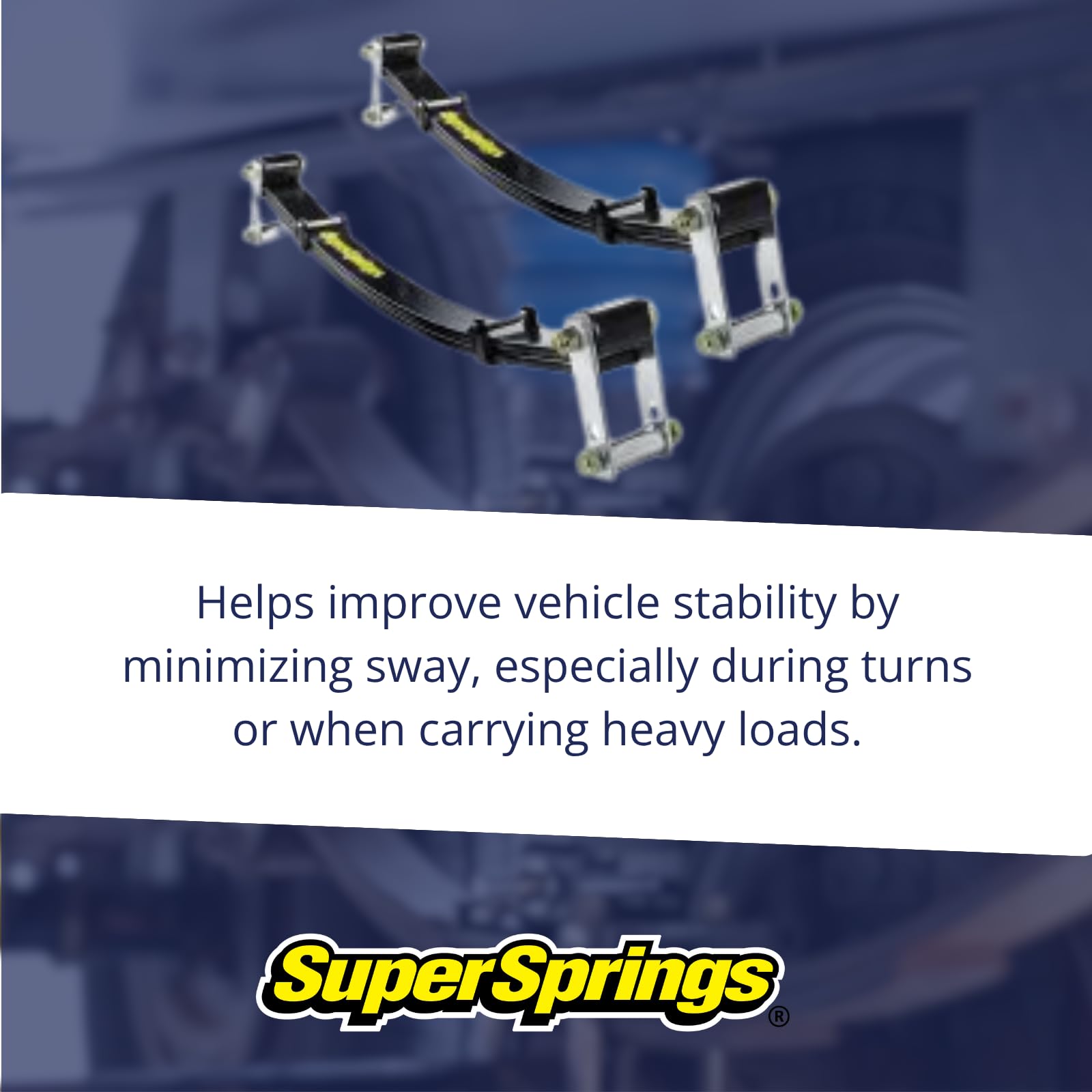 SuperSprings SSA26 for Ford F-450|F-550, Chevrolet|GMC Kodiak|TopKick 4500|5500, Black