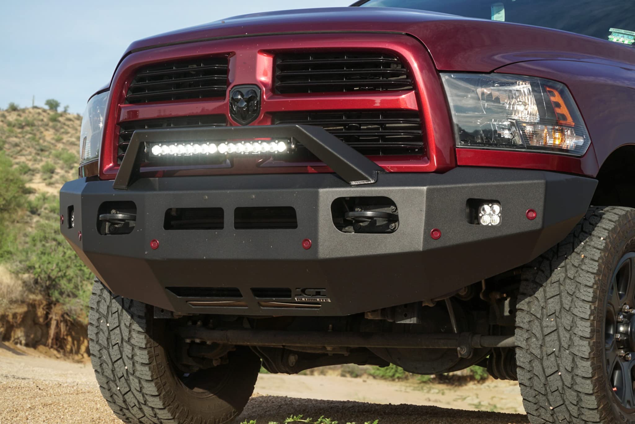 Alumilite Front Bumper ICI Aluminum Compatible with 2010-2019 Dodge RAM HD