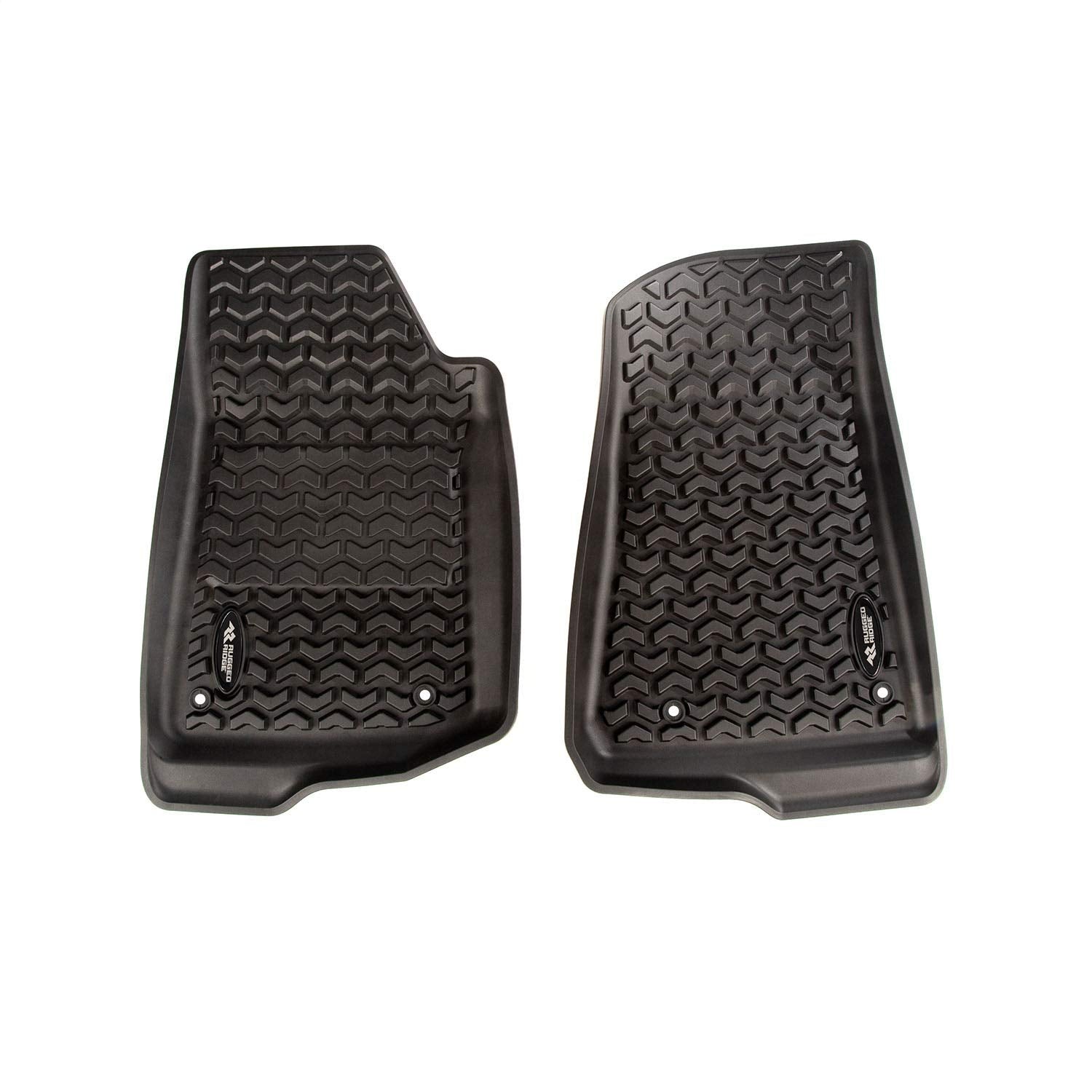 Floor Liner Set Rugged Ridge for Jeep Wrangler JL | Front/Rear/Cargo, 5-Piece Set, Black | 12988.07 | Fits 2018-2025 Jeep Wrangler JL 2-Door Full Cargo