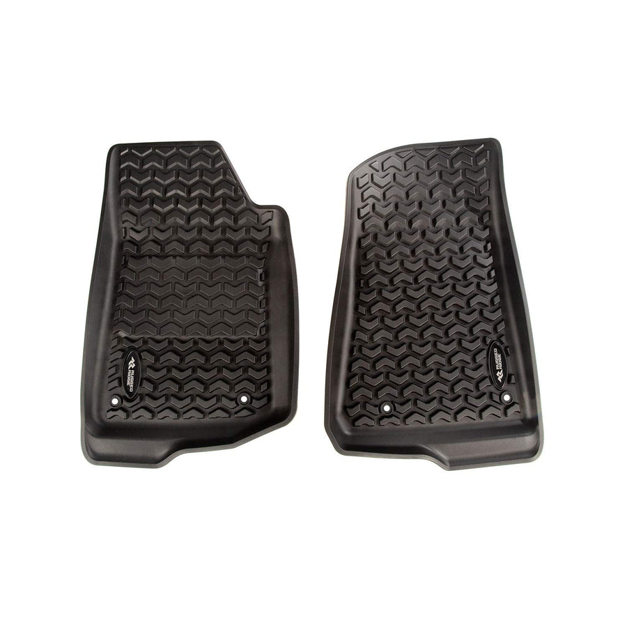 Floor Liner Set Rugged Ridge for Jeep Wrangler JL | Front/Rear/Cargo, 5-Piece Set, Black | 12988.07 | Fits 2018-2025 Jeep Wrangler JL 2-Door Full Cargo
