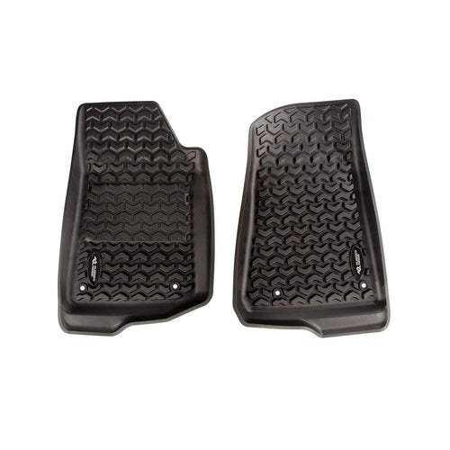 Floor Liner Set Rugged Ridge for Jeep Wrangler JL | Front/Rear/Cargo, 5-Piece Set, Black | 12988.07 | Fits 2018-2025 Jeep Wrangler JL 2-Door Full Cargo