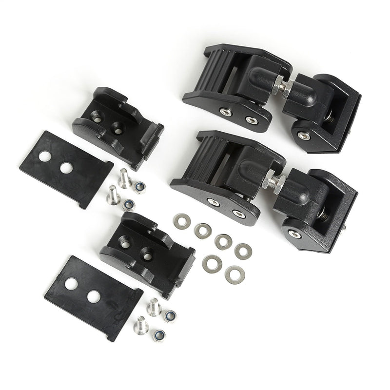 Hood Catch Kit, Rugged Ridge Textured Black | 11210.18 | Fits 1997-2006 Jeep Wrangler TJ