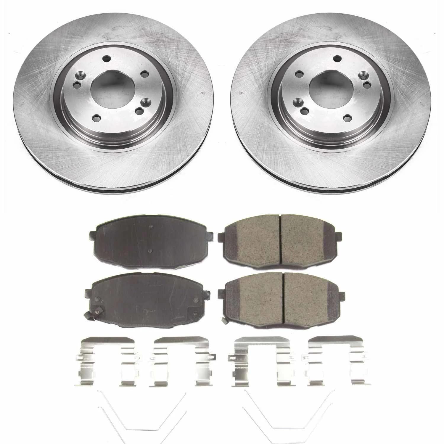 Power Stop KOE8271 Front Replacement Brake Kit-OE Brake Rotors & Ceramic Brake Pads For Hyundai Nexo 2019-2022 [Model Specific]
