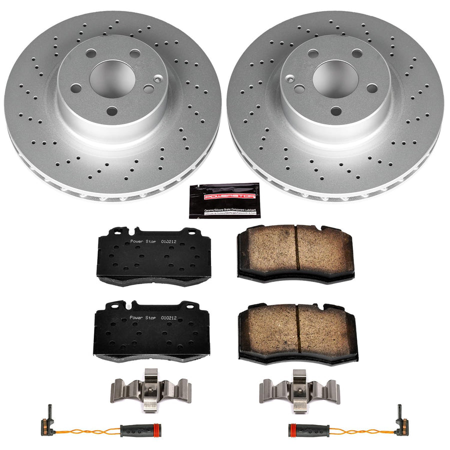 Power Stop Z23 Evolution Geomet Coated Brake Kit Front For Mercedes-Benz CL500 1999-2003, Mercedes-Benz S430 2000-2002, Mercedes-Benz S500 2000-2003 [Model Specific]