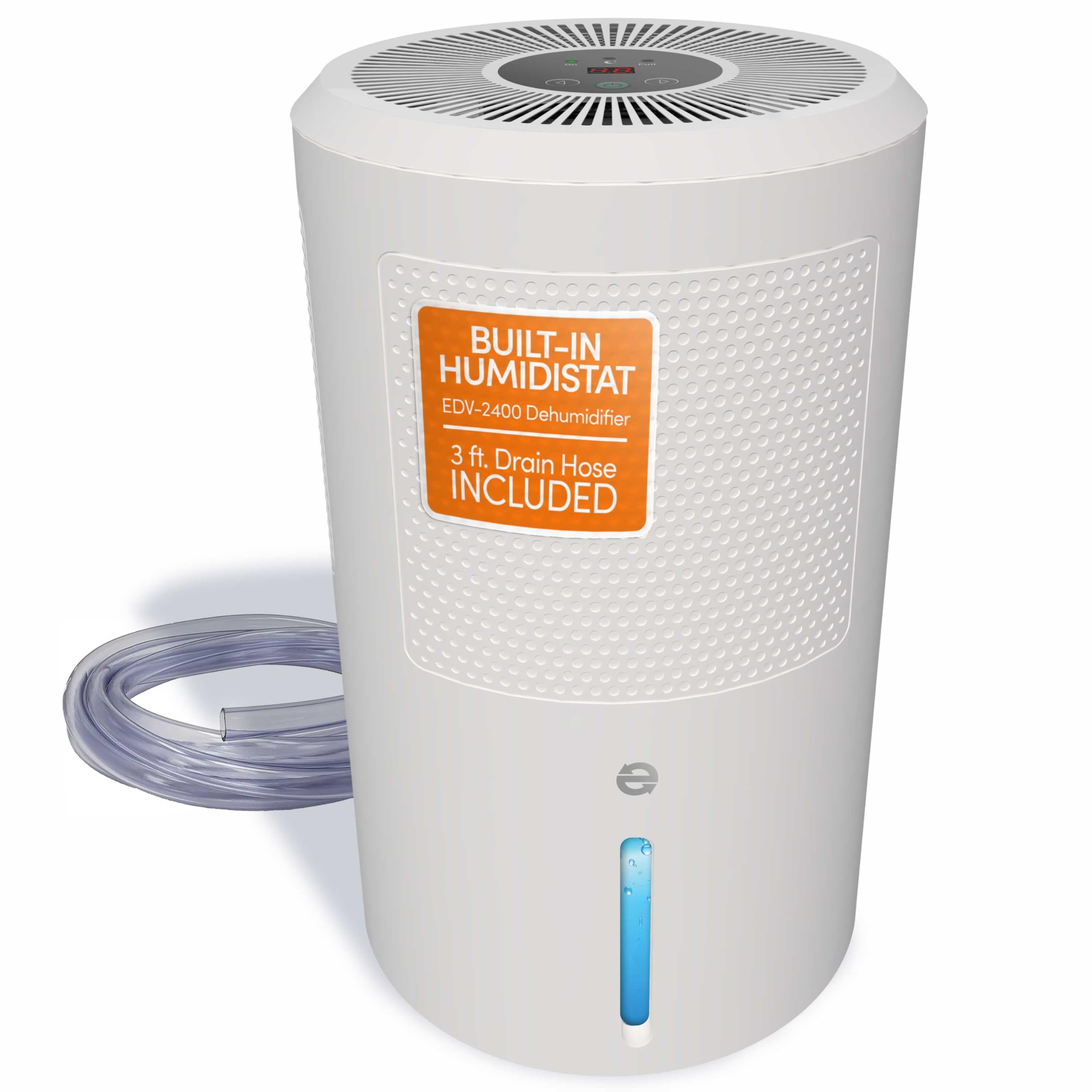 Eva-Dry EDV-2400 Dehumidifier Compact and Powerful | Eliminate Moisture | Energy Efficient | Quiet | Portable | Includes 3-Foot Drain Hose | Ideal for Home, Office, and RV