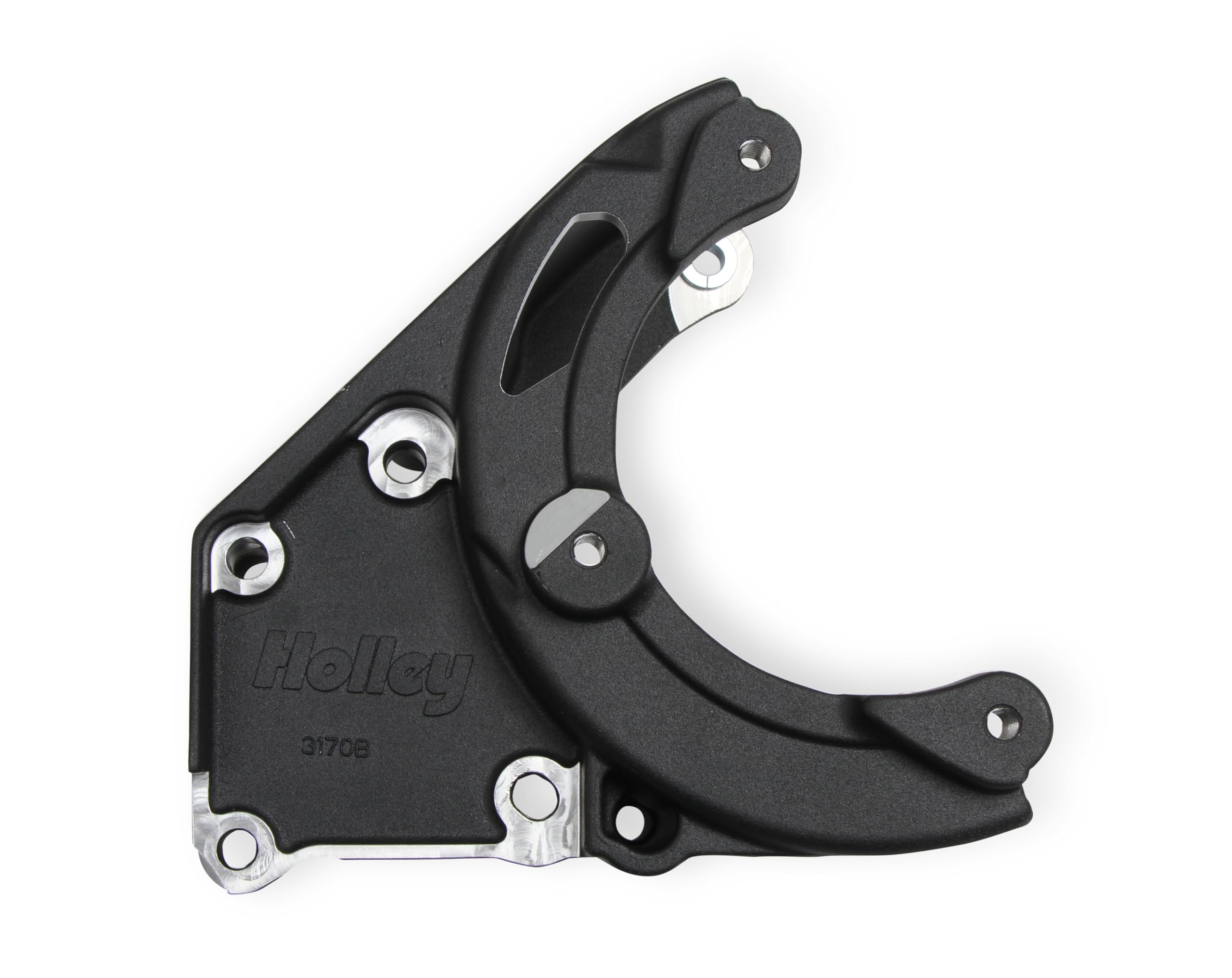 Holley LS A/C Accessory Drive Kit 20-140BK - Includes R4 A/C Compressor, Tensioner, & Pulleys- Black Finish