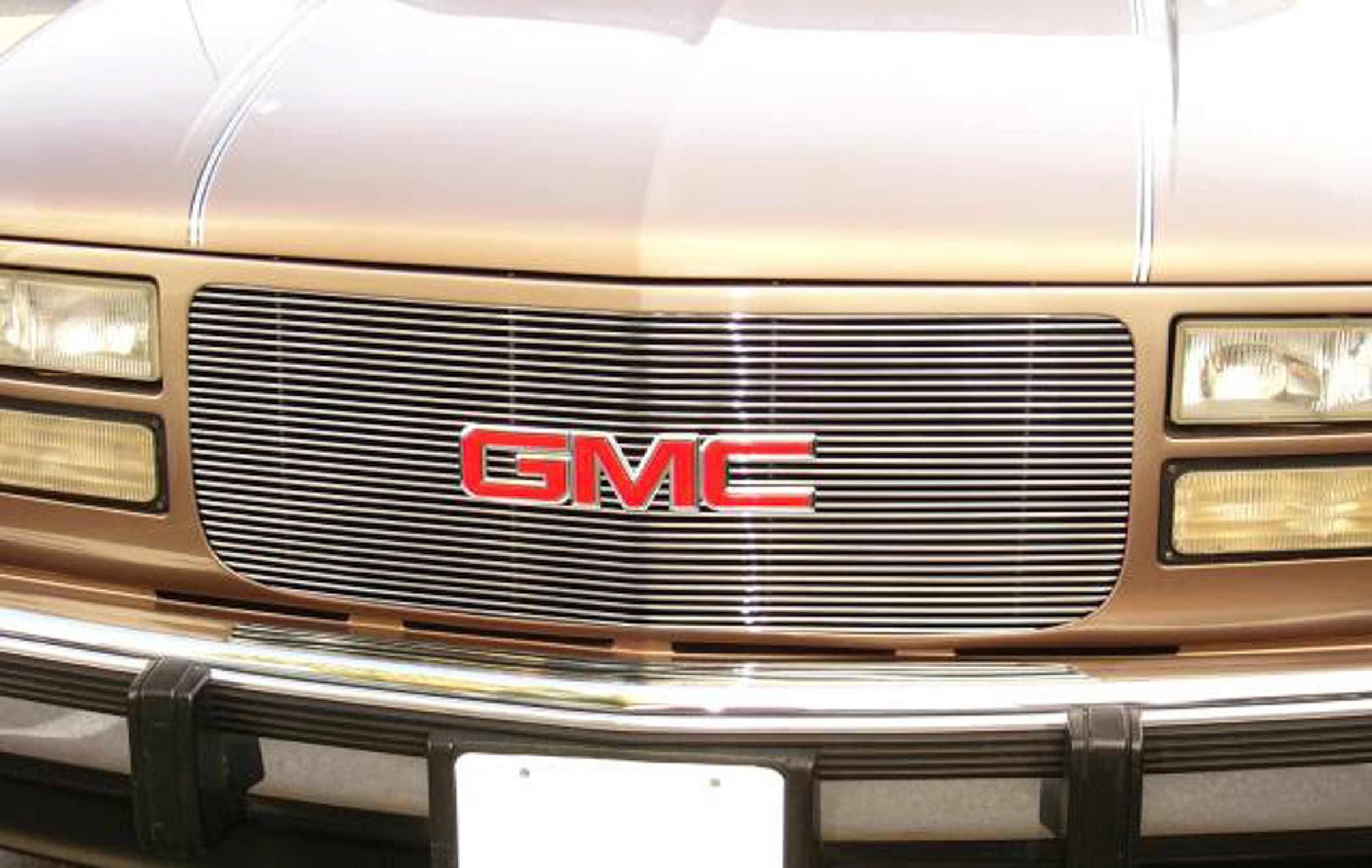 Horizontal T-Rex 20150 Aluminum Polished Finish Billet Grille Insert for GMC Pickup Suburban Yukon