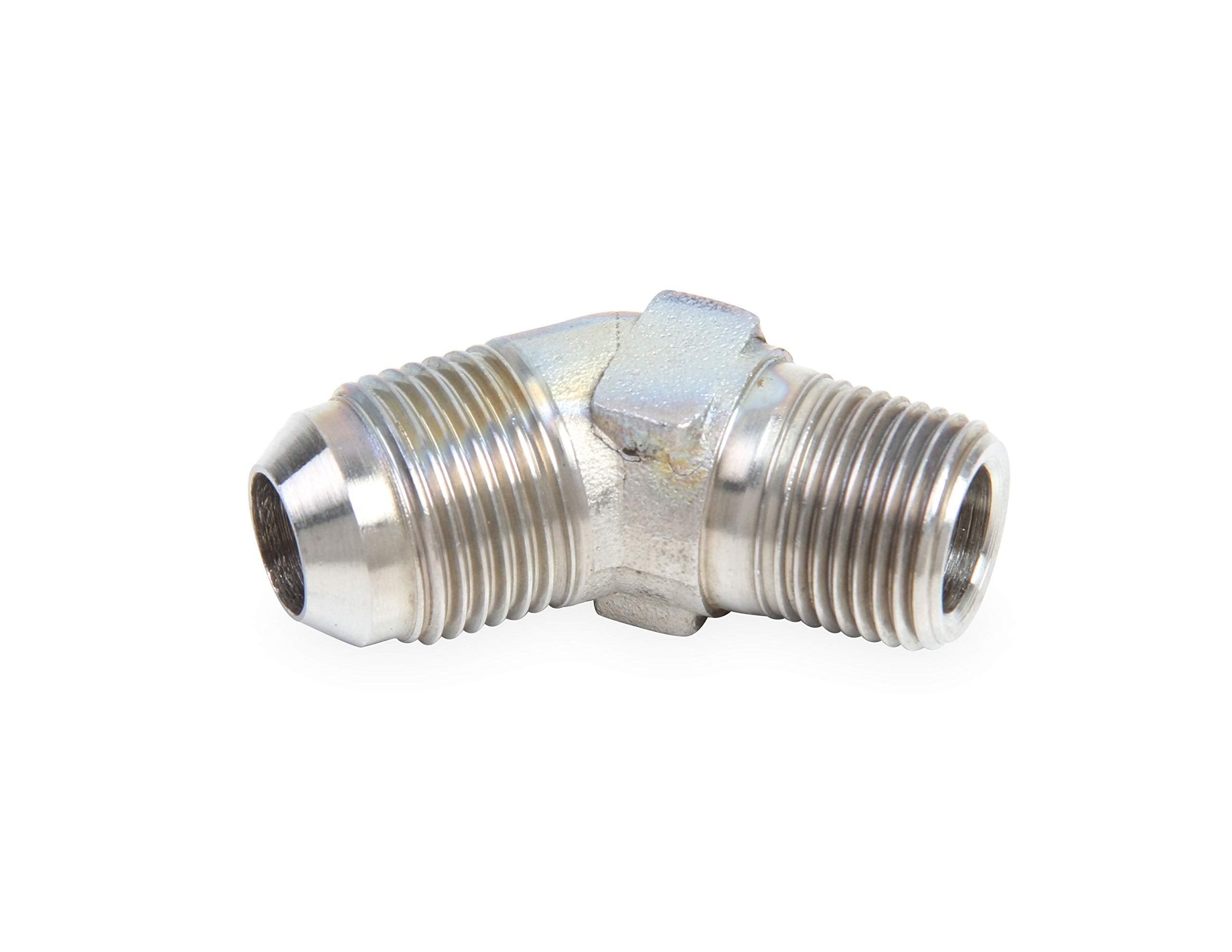 Earl's 45 Degree Elbow Male AN -3 to 1/8 in. NPT - Stainless Steel SS982303ERL