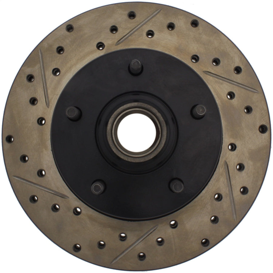 Sport Drilled/Slotted Brake Rotor StopTech 127.62000R (Front Right), 1 Pack