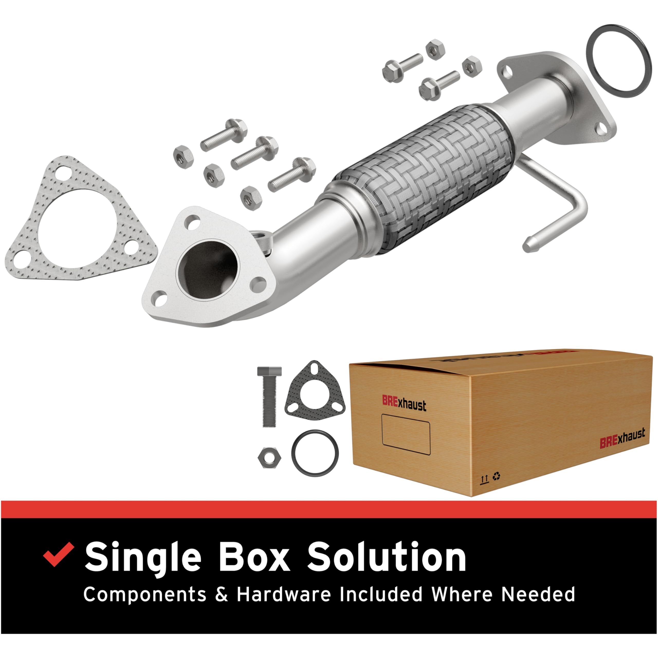Replacement BRExhaust Front Pipe Kit 107-0206: Direct-Fit, Compatible with 02-06 MPV 3.0L
