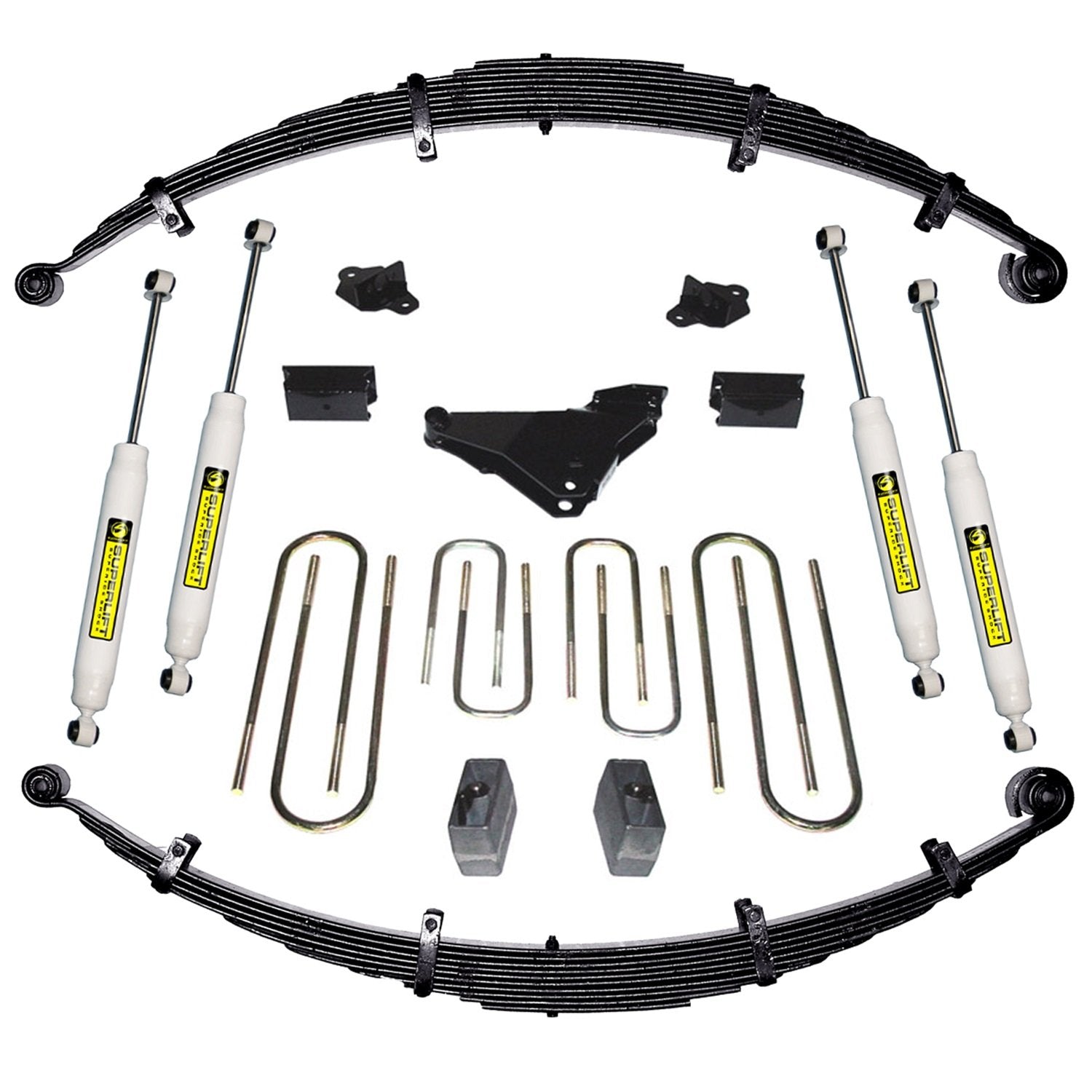 4" Superlift Lift Kit for Ford F-250/F-350 | Complete Kit with Front & Rear Superlift Shadow Series Shocks | K632 | Fits 2000-2004 Ford F-250 / F-350