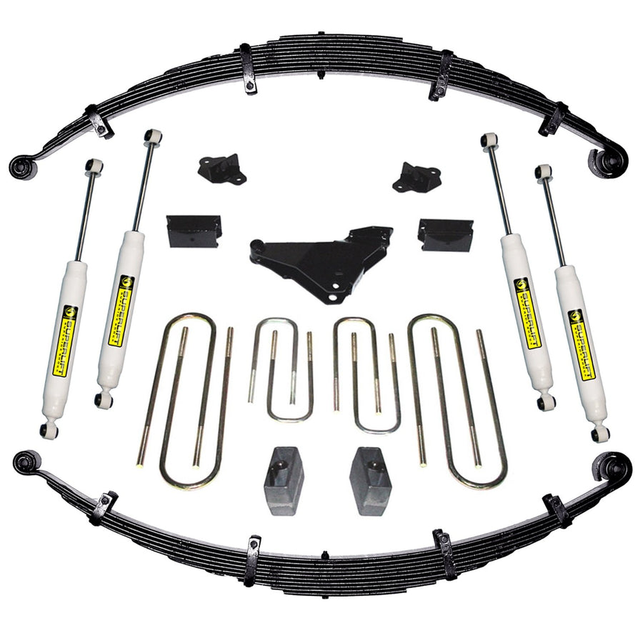 4" Superlift Lift Kit for Ford F-250/F-350 | Complete Kit with Front & Rear Superlift Shadow Series Shocks | K632 | Fits 2000-2004 Ford F-250 / F-350