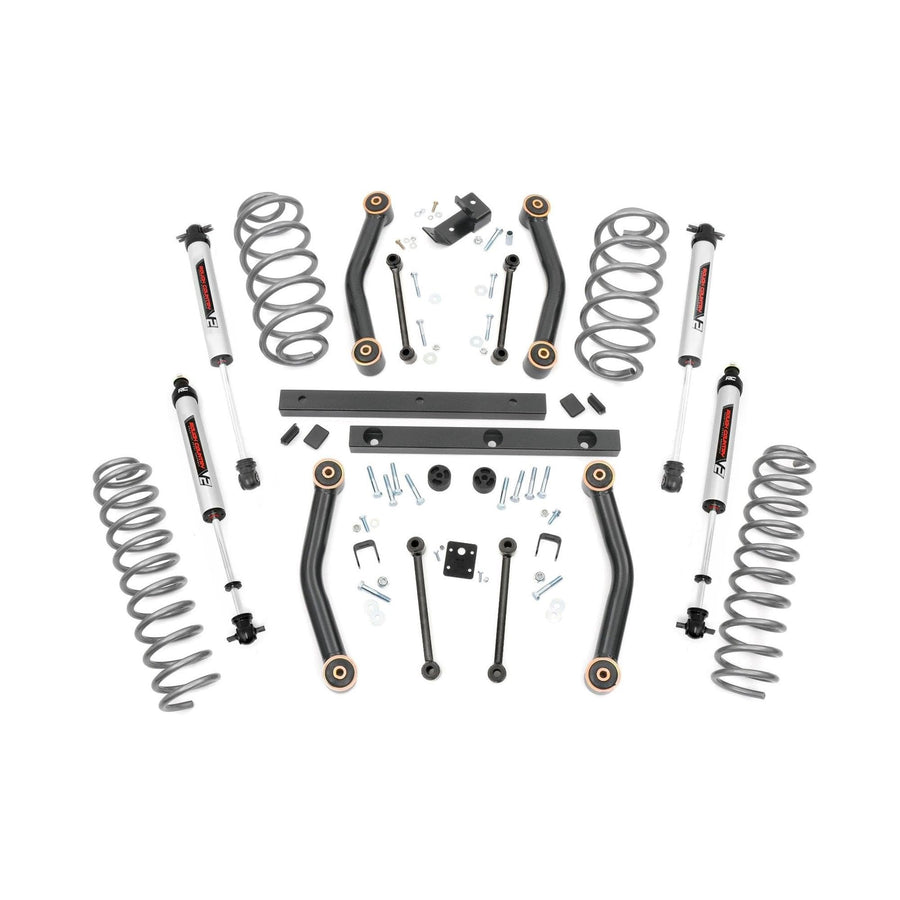 4" Rough Country Lift Kit w/V2 Shocks for 1997-2002 Jeep Wrangler TJ 4WD - 90670