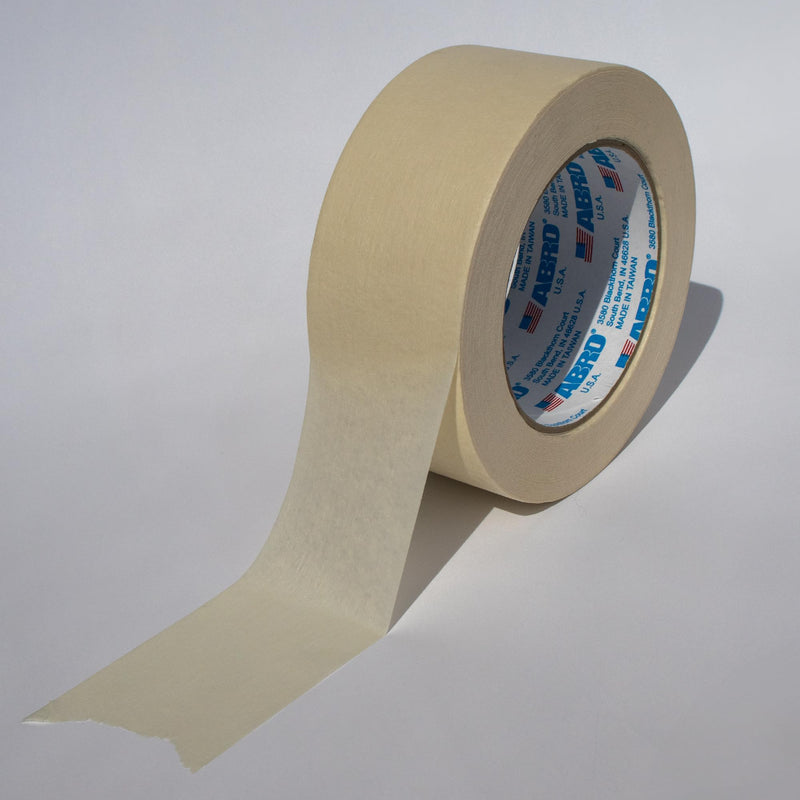 Masking Tape ABRO, 24mm x 55M, All Purpose Green Masking Tape for Temporary Labeling and Marking, Easy Tear, Clean Removal, Painters Tape for DIY and Professional Uses - Green