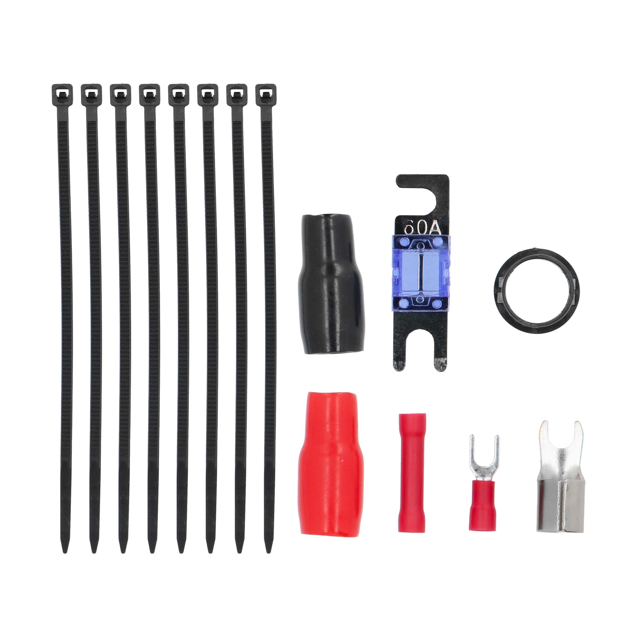 4-Gauge T-Spec V6-RAK4 v6 Series 1,000-Watt Amp Installation Kit with RCA Cables