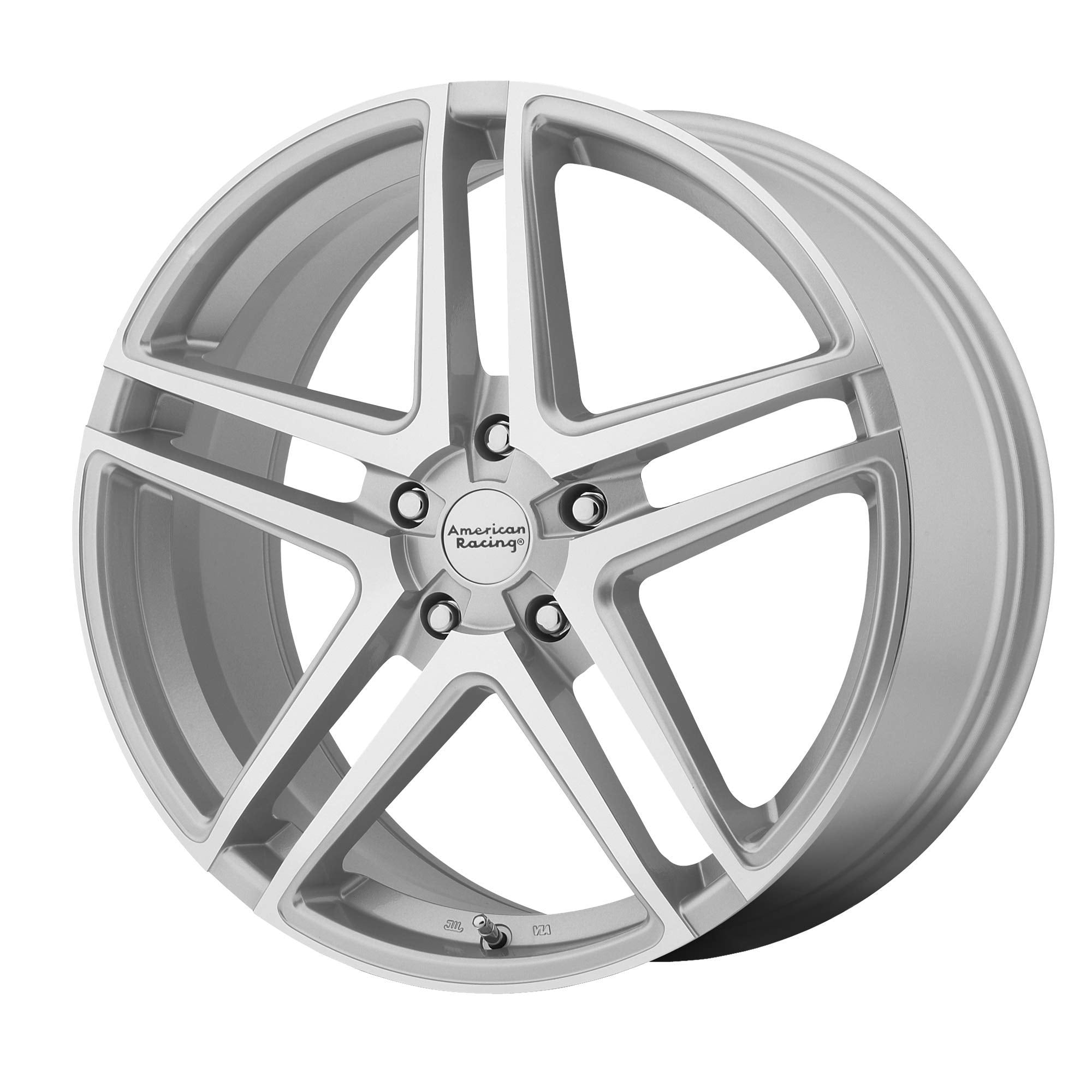 AR907 American Racing Bright Silver Wheel with Machined Face (17x7.5"/5x112mm, +42mm offset)