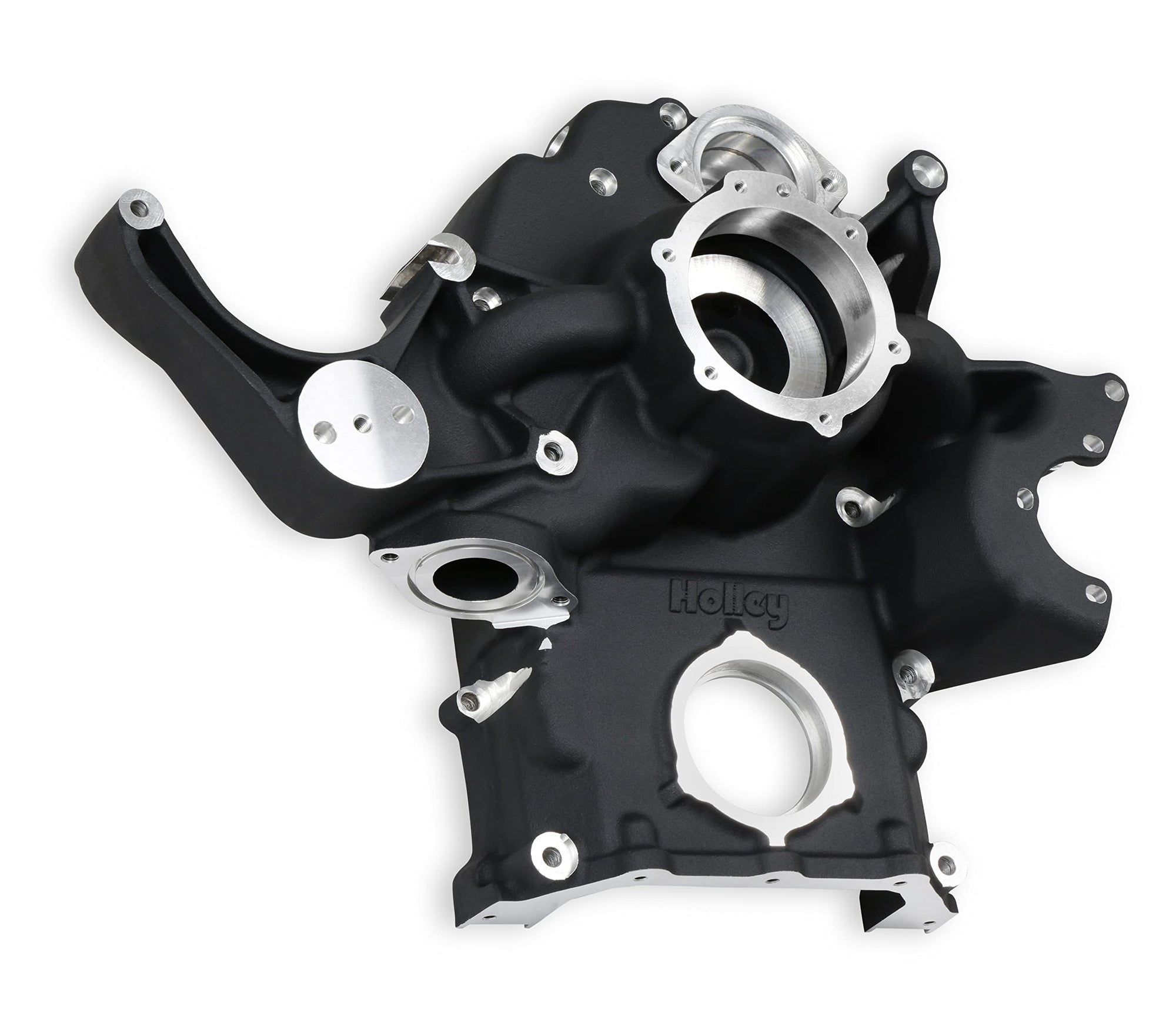 97-375 Holley Replacement Timing Cover - Black Finish