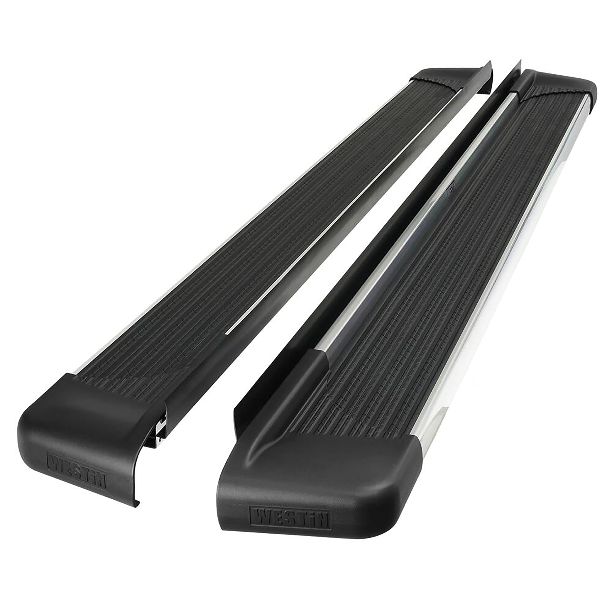 27-64750 Westin SG6 Running Boards Aluminum Polished Pair 85.5 in (Required Mounting Kit Sold Separately)