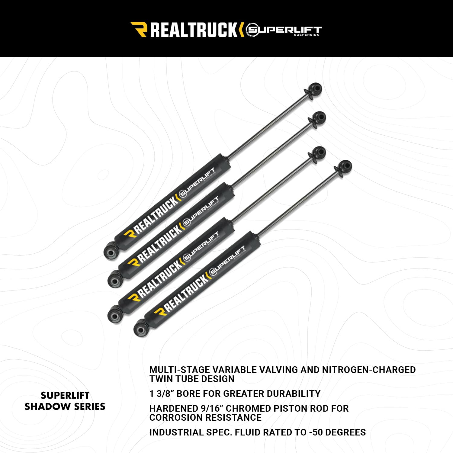 K1008 | Superlift | 2" Lift Kit - Complete Lift Kit with Front & Rear Superlift Shadow Series Shocks | Fits 2011-2016 Ford F-250 / F-350 4WD