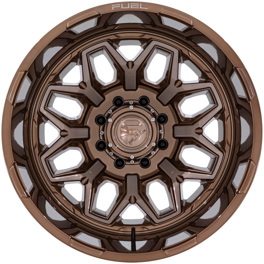 FLUX FUEL OFF-ROAD DUALLY 20X8.25 8X6.5-3.29 -201mm PLATINUM BRONZE - D87620827225