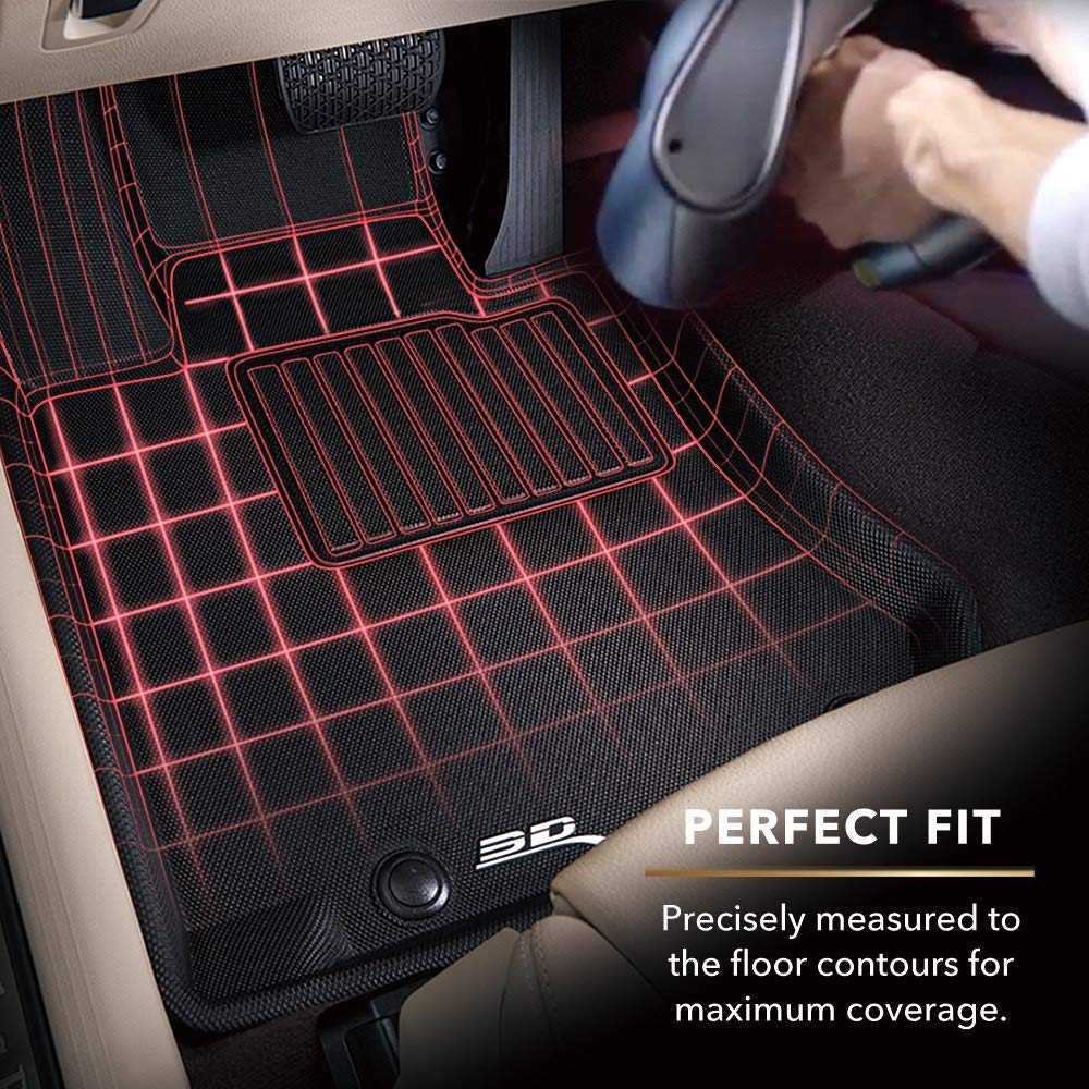 2009-2013 Cadillac CTS 3D MAXpider Kagu 2nd Row Floormats - Tan (L1CD00721502)