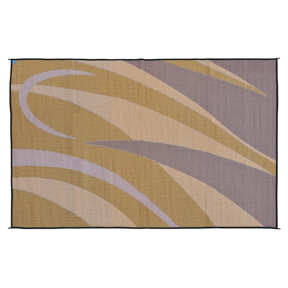 Camping Stylish GA7 Brown/Gold 8' x 12' Graphic Mat