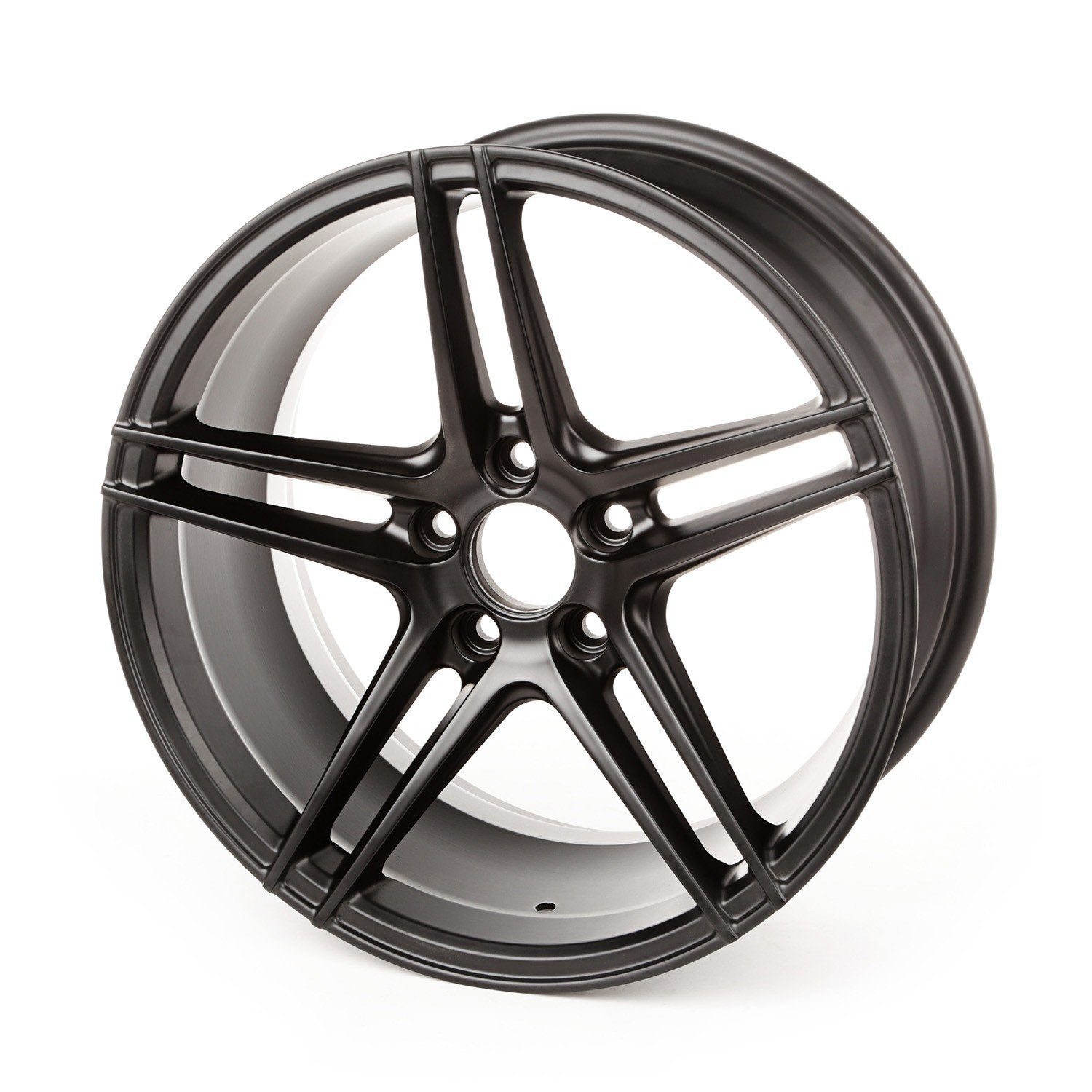 TREK Wheel, Rugged Ridge | 17x8, 5 Spoke, Black, Aluminum | 15307.01 | Fits 2015-2017 Jeep Renegade Sport