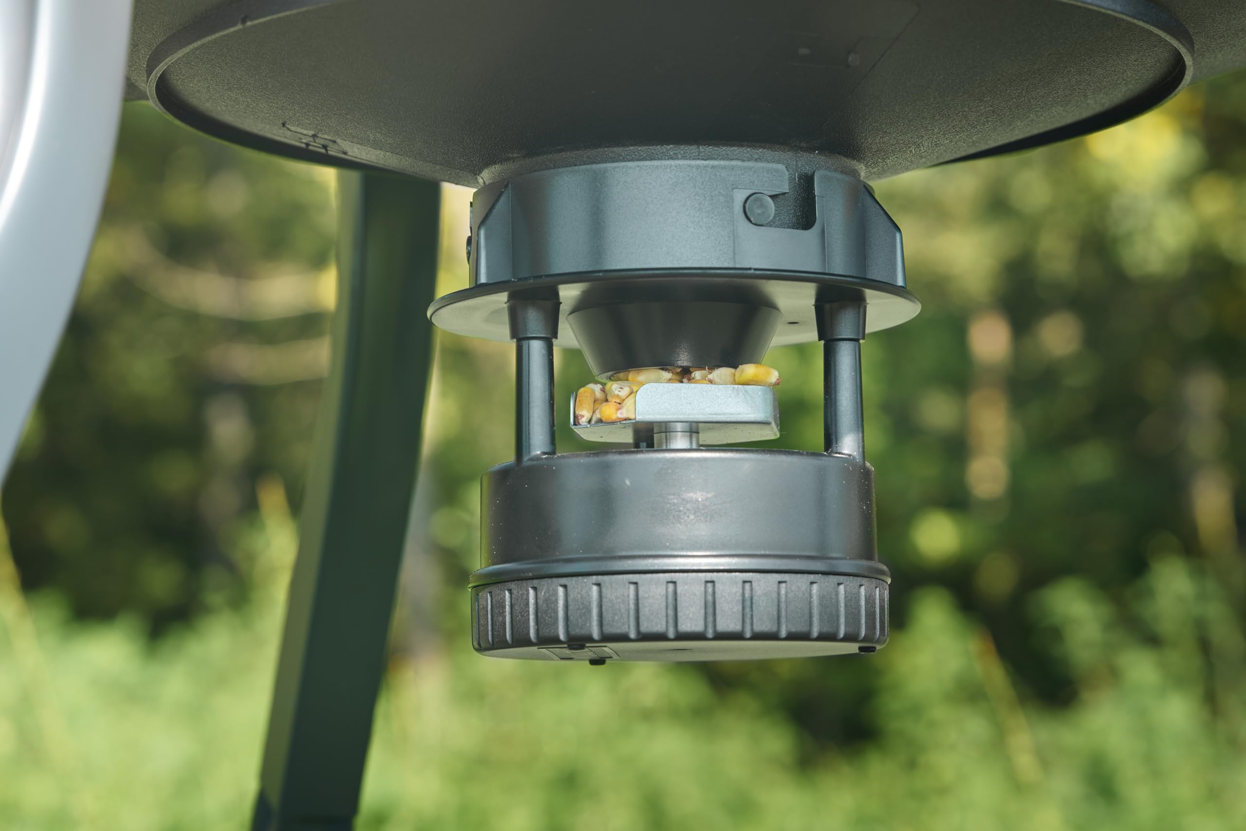 30-Gallon Moultrie Deer Feeder Tripod - Moultrie Quick-Lock Hopper System - Digital Timer Control - 200 lb Feed Capacity - Durable Polymer Build - Metal Spin Plate