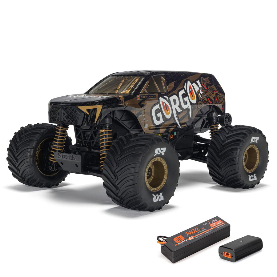 ARRMA 1/16 Gorgon GROM RC Truck 4X4 RTR Brushed Monster Truck (Battery & Charger Included), Bronze, ARA2130T3