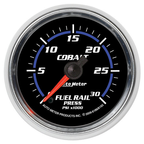 Cobalt Auto Meter 6193 2-1/16" 0-30000 PSI Full Sweep Electric Diesel Fuel Rail Pressure Gauge