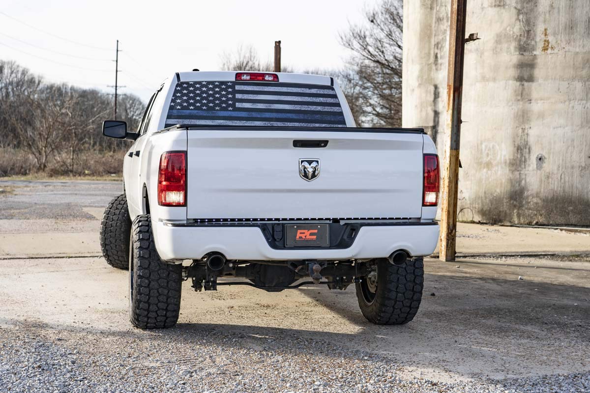 Rough Country Dual Stainless Cat-Back Exhaust for Ram 1500 (2009-2018) 4.7L & 5.7L V8 Engine - Performance Tuned, Aggressive Growl
