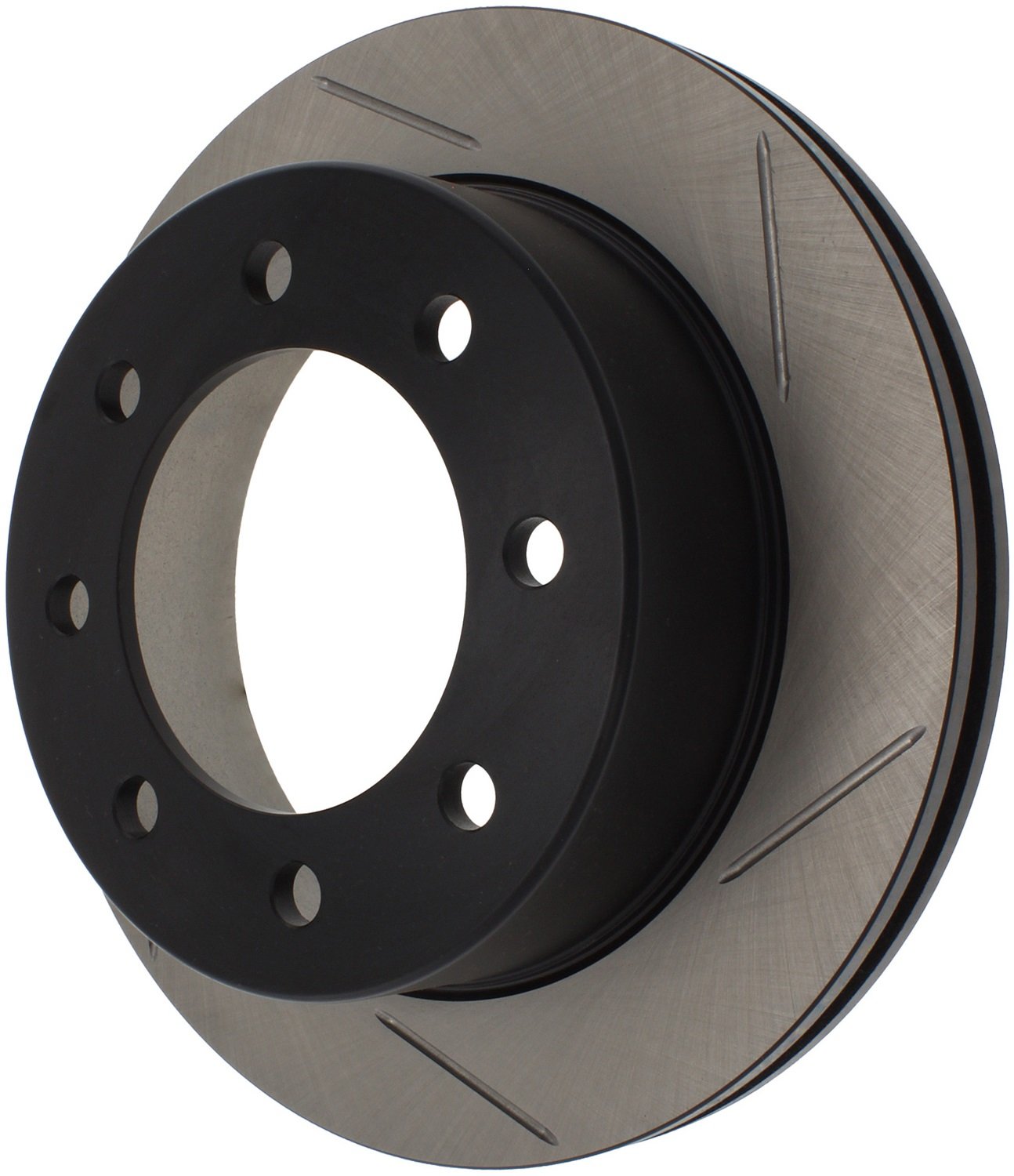 POWER SLOT Slotted Brake Rotor Power Slot Silver E-Coated Alloy Single 12666044SR