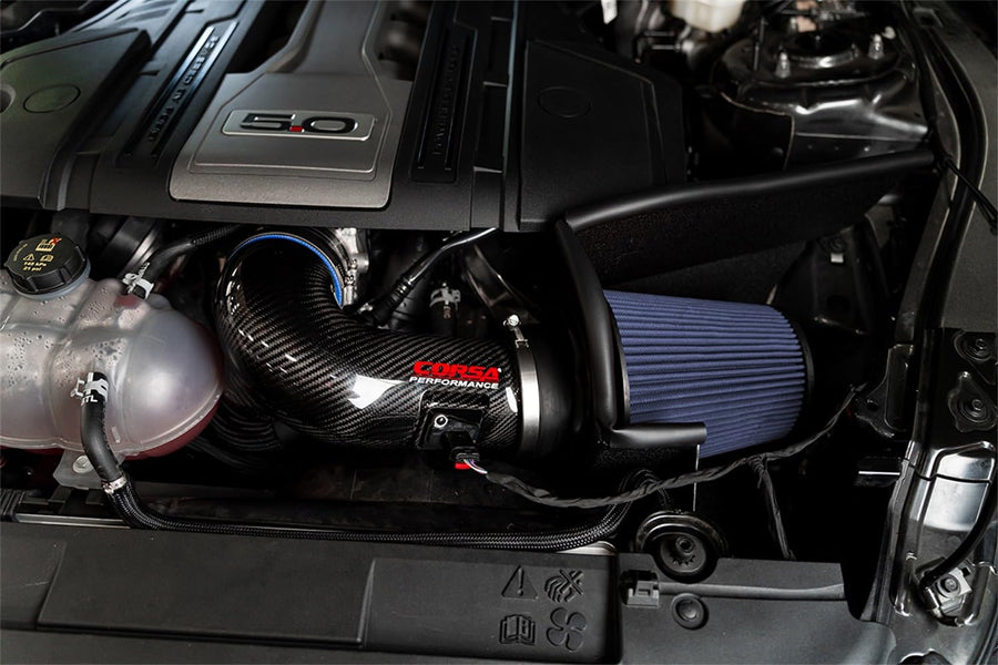 Forged Black / Carbon Fiber Air Intake | 2018-2023 Ford Mustang GT 5.0L V8 (44006)