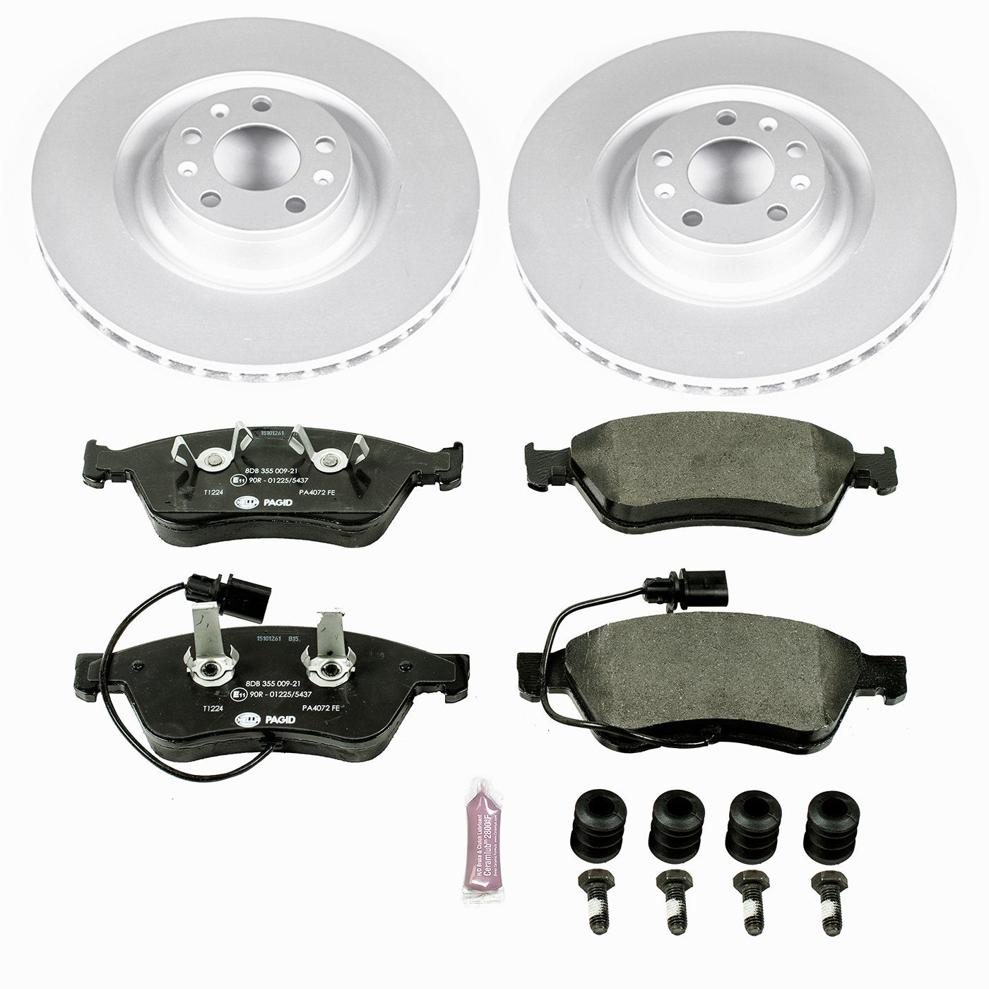 Power Stop ESK4570 Euro-Stop Front Brake Kit Audi Volkswagen For Audi A8 Quattro 2003-2010, Volkswagen Phaeton 2004-2006 [Model Specific]