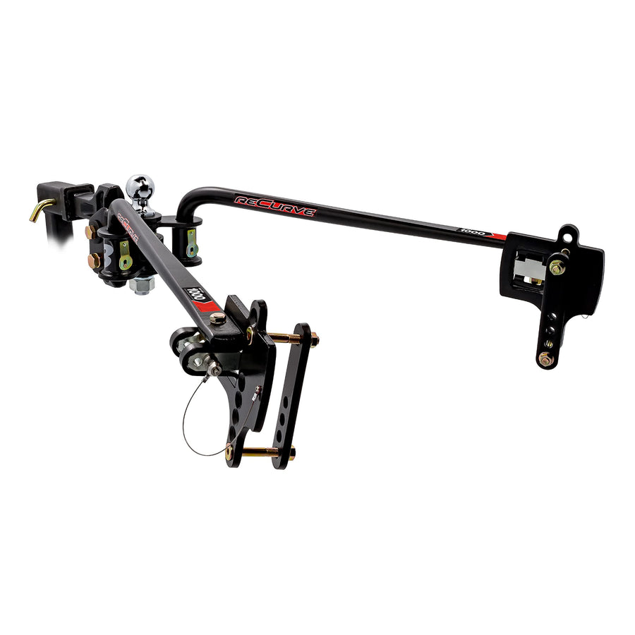 Eaz-Lift Camco ReCurve R3 1000lb Camper/RV Weight Distribution Hitch - Features Adjustable Sway Control & Includes 2-5/16" Hitch Ball w/125000lb Max Rating 1200lb Max Tongue Weight Rating (48752)