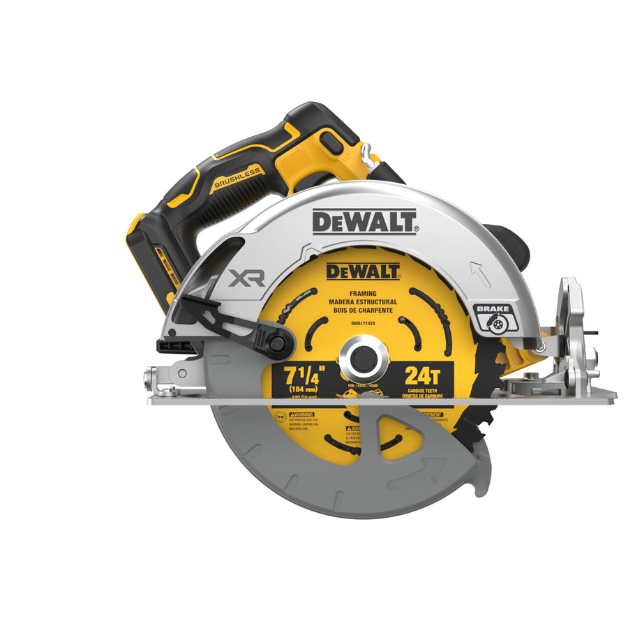 20V MAX XR DEWALT Brushless Cordless 7-1/4 in. Circular Saw, Tool Only (DCS590B)