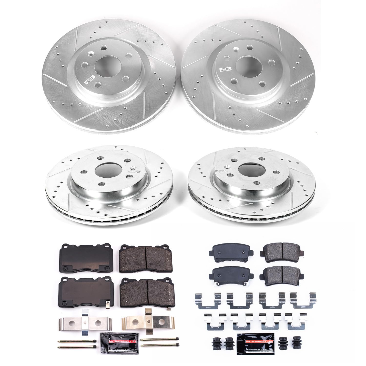 Power Stop K6392 Z23 Evolution Sport Brake Upgrade Kit Front & Rear For Buick Regal 2014-2017 [Model Specific]