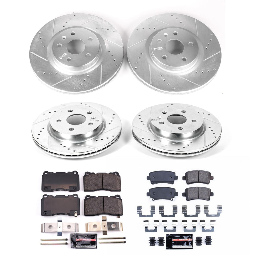Power Stop K6392 Z23 Evolution Sport Brake Upgrade Kit Front & Rear For Buick Regal 2014-2017 [Model Specific]