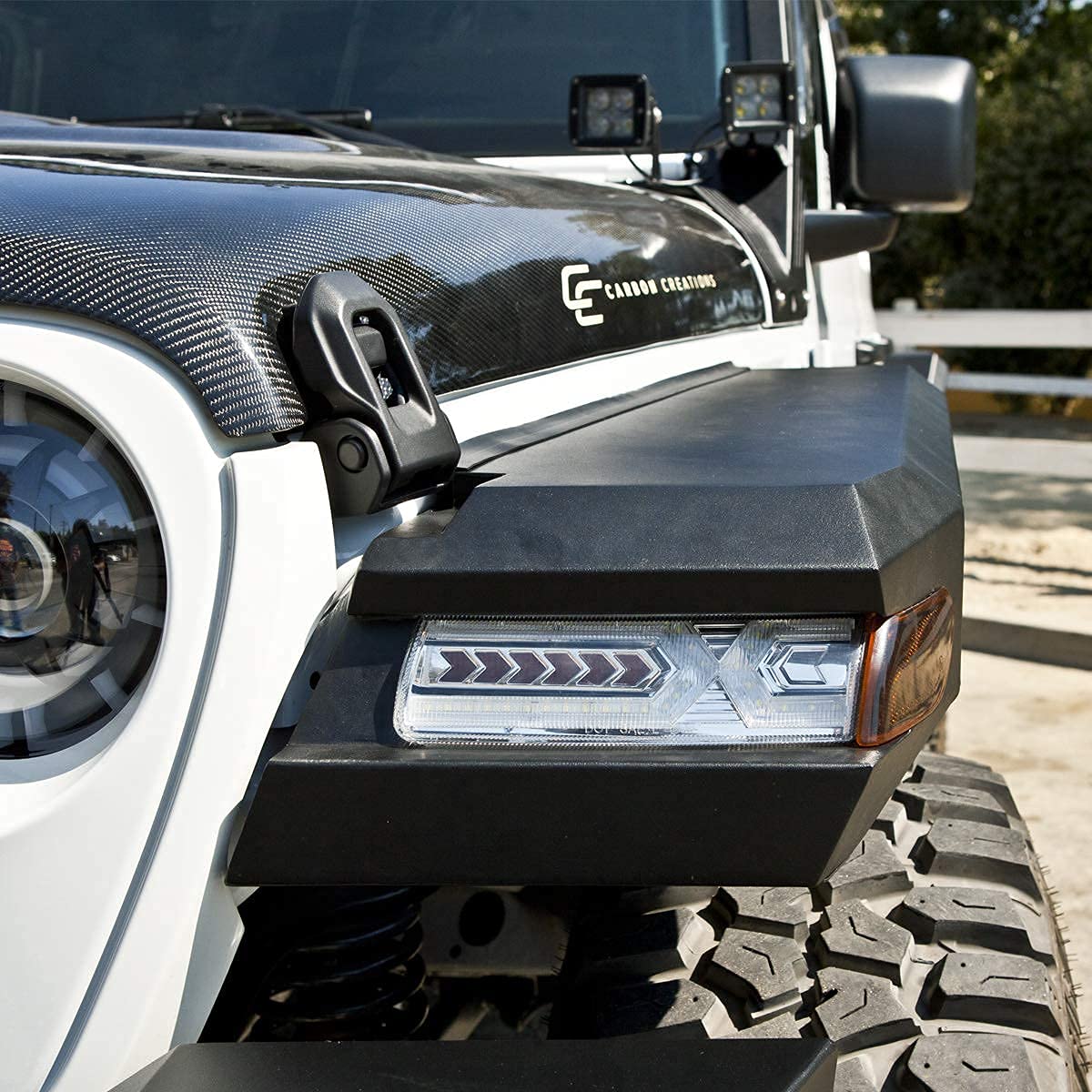 NIXON Front Fender Flares OFFROAD Compatible for Jeep Wrangler JL 2018 2019 2020 2021 2022 2023 2024 2025