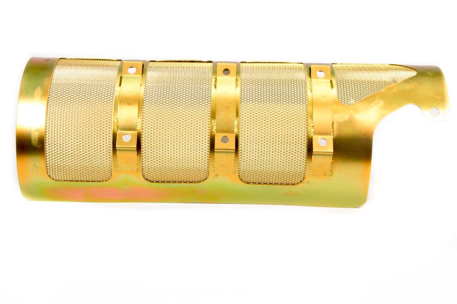 Milodon Gold Zinc Plated 32270 Diamond Stripper Designed Full Length Windage Tray for Big Block Chevy Generation 4/5/6