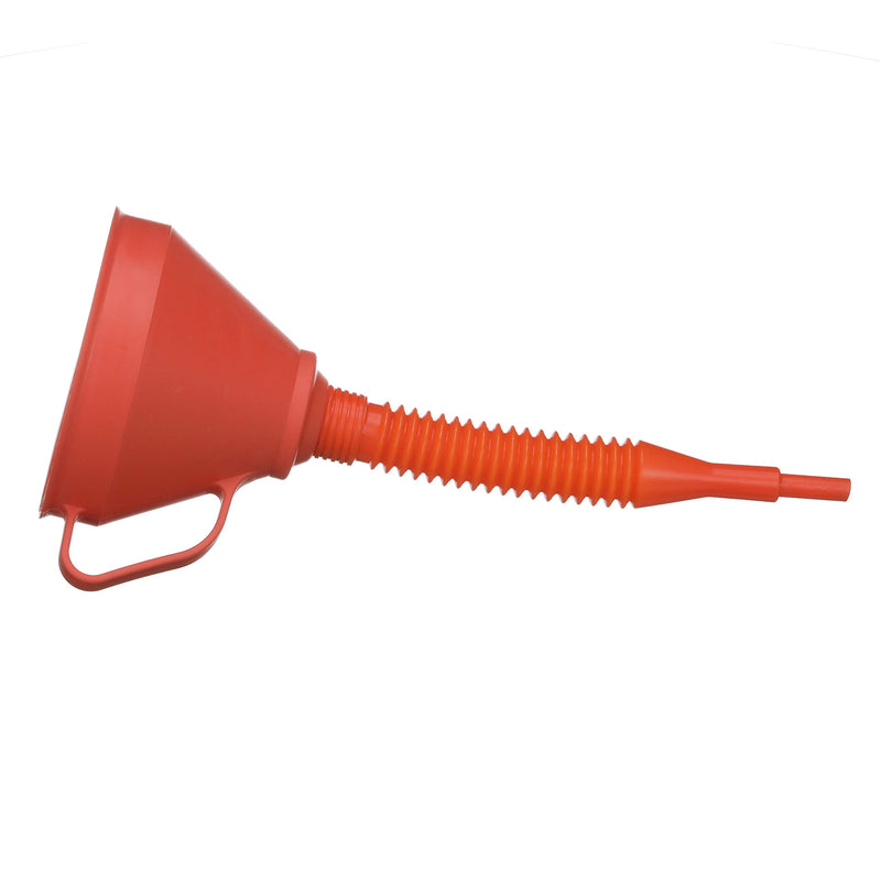 Marine Non-Splashing Filter Funnel Attwood 14580-1 with Handle and Long Flexible Nozzle, Red Finish