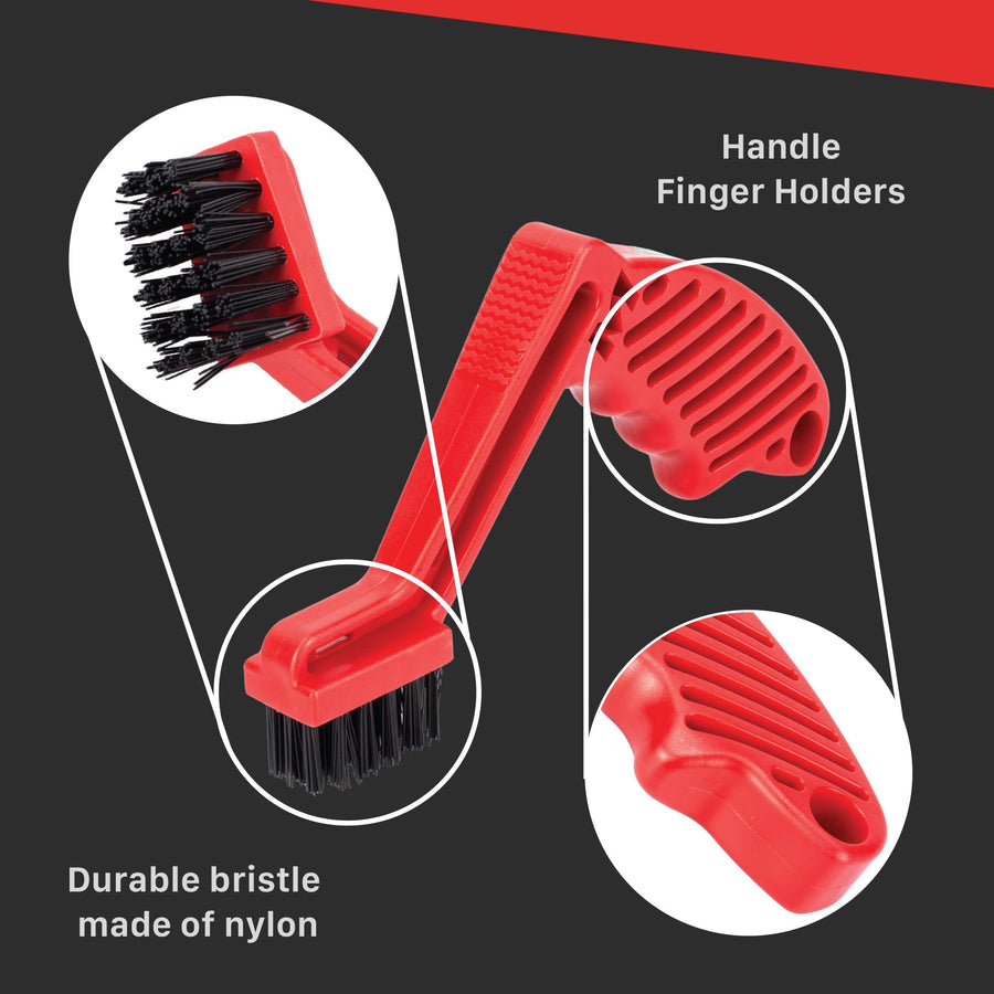 Maxshine Foam Pad Conditioning Brush Car Detailing - Wool Buffing Pad and Polishing Pad Cleaner - Red
