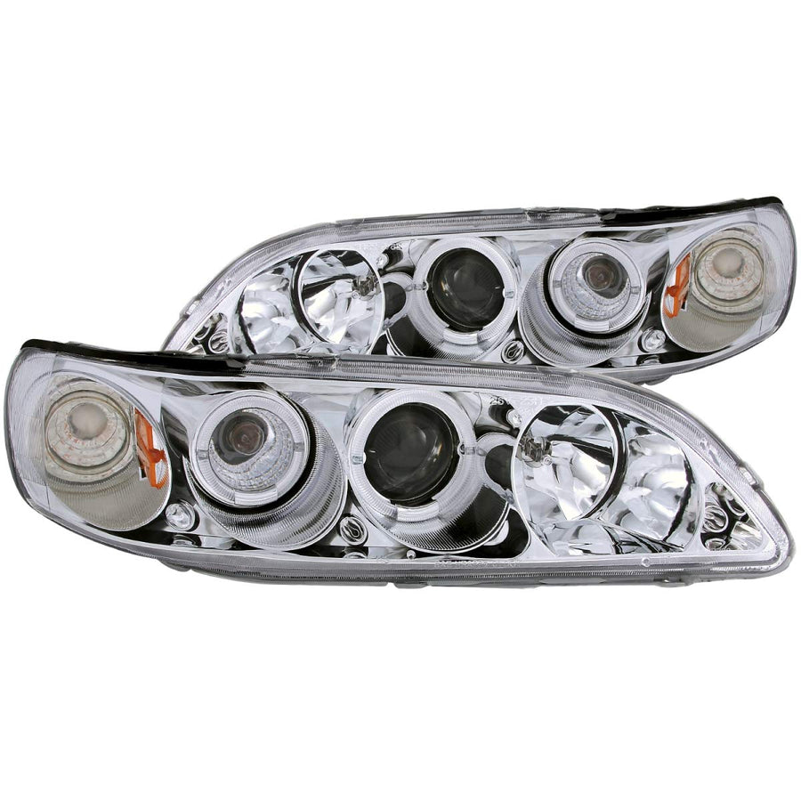 Honda Accord Anzo USA 121054 Projector with Halo Chrome Headlight Assembly - (Sold in Pairs)
