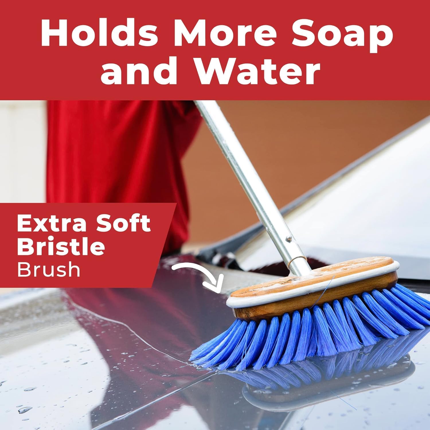 6" Shurhold Nylon Extra Soft Bristles Deck Brush
