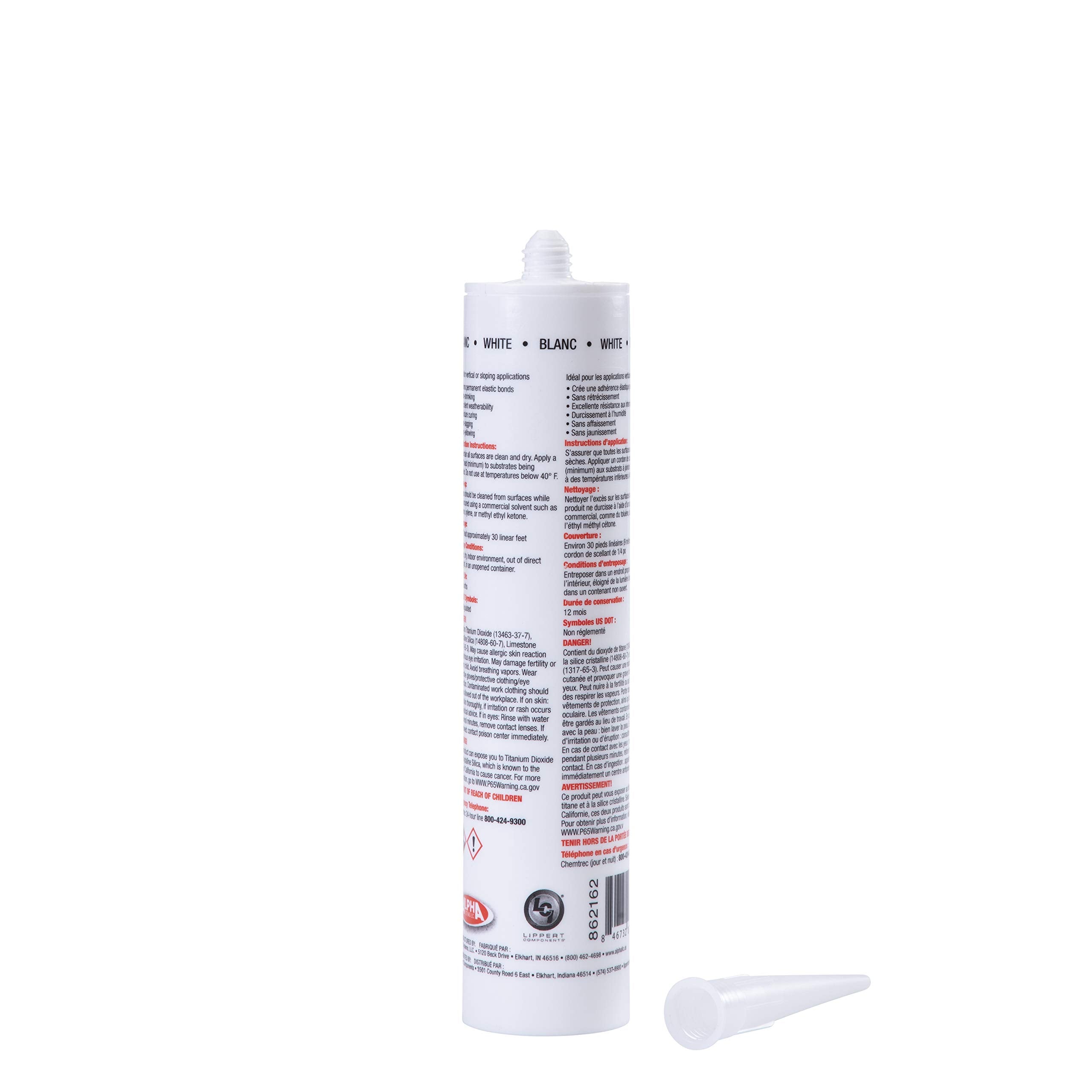Non-Sag Sealant 5160 ALPHATHANE for 5th Wheel RVs, Travel Trailers and Motorhomes