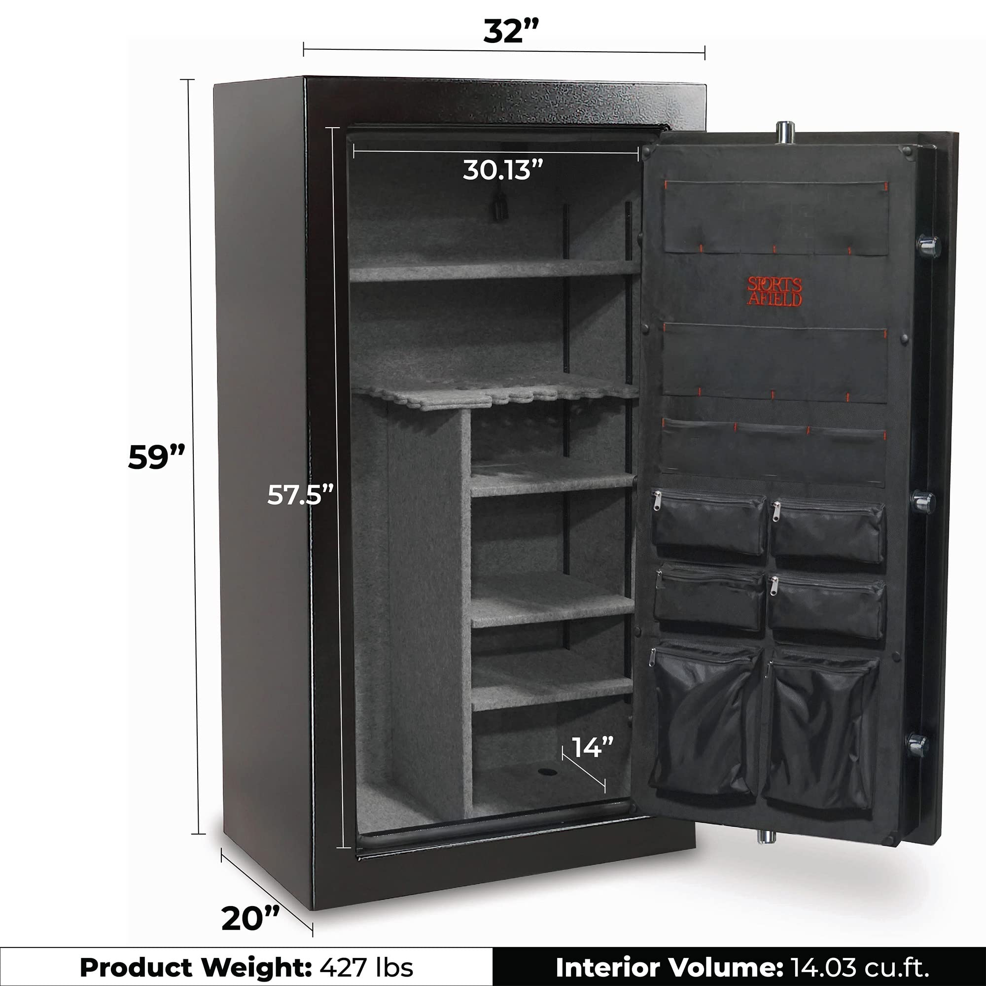Fire/Waterproof Safe Sports Afield SA5932P Preserve (32-Gun)