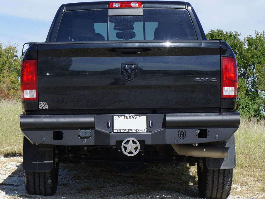 Vaquero Road Armor 410VR0B Rear Bumper - Texture Black - Compatible with: 2010-2018 RAM 2500 3500 4500