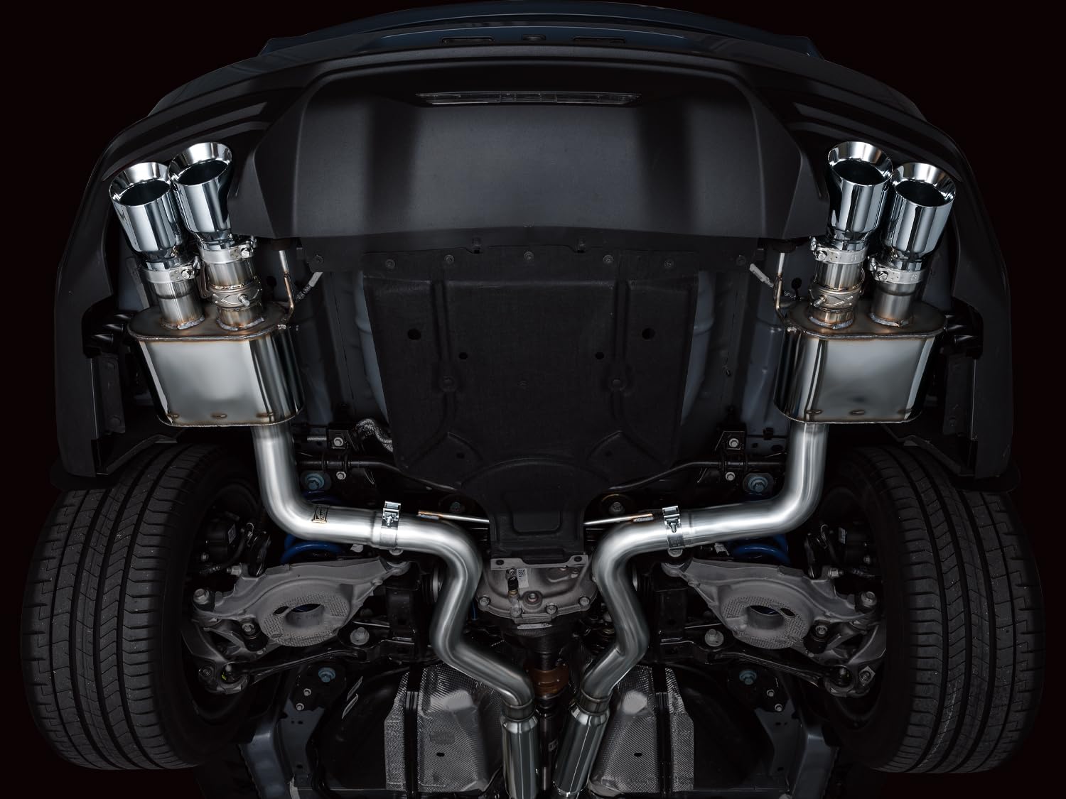 S650 AWE Quad Tip Mustang GT Exhaust Suite